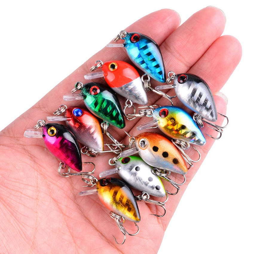 Fishing Equipment Lures - 釣りルアー小型ミノーミニウォブル 3 センチメートル 1.5 グラムマイクロフィッシュクランク餌人工ルアースイムベイト 1