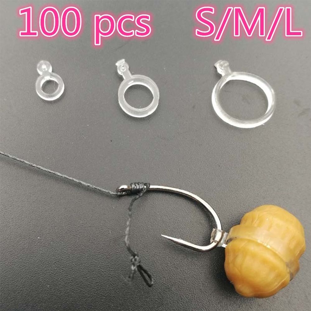 Fishing Equipment Guide - 100 個新しいストレッチャー弾性白 PE ペレット餌バンド釣具 Baitbands ペレットルアー