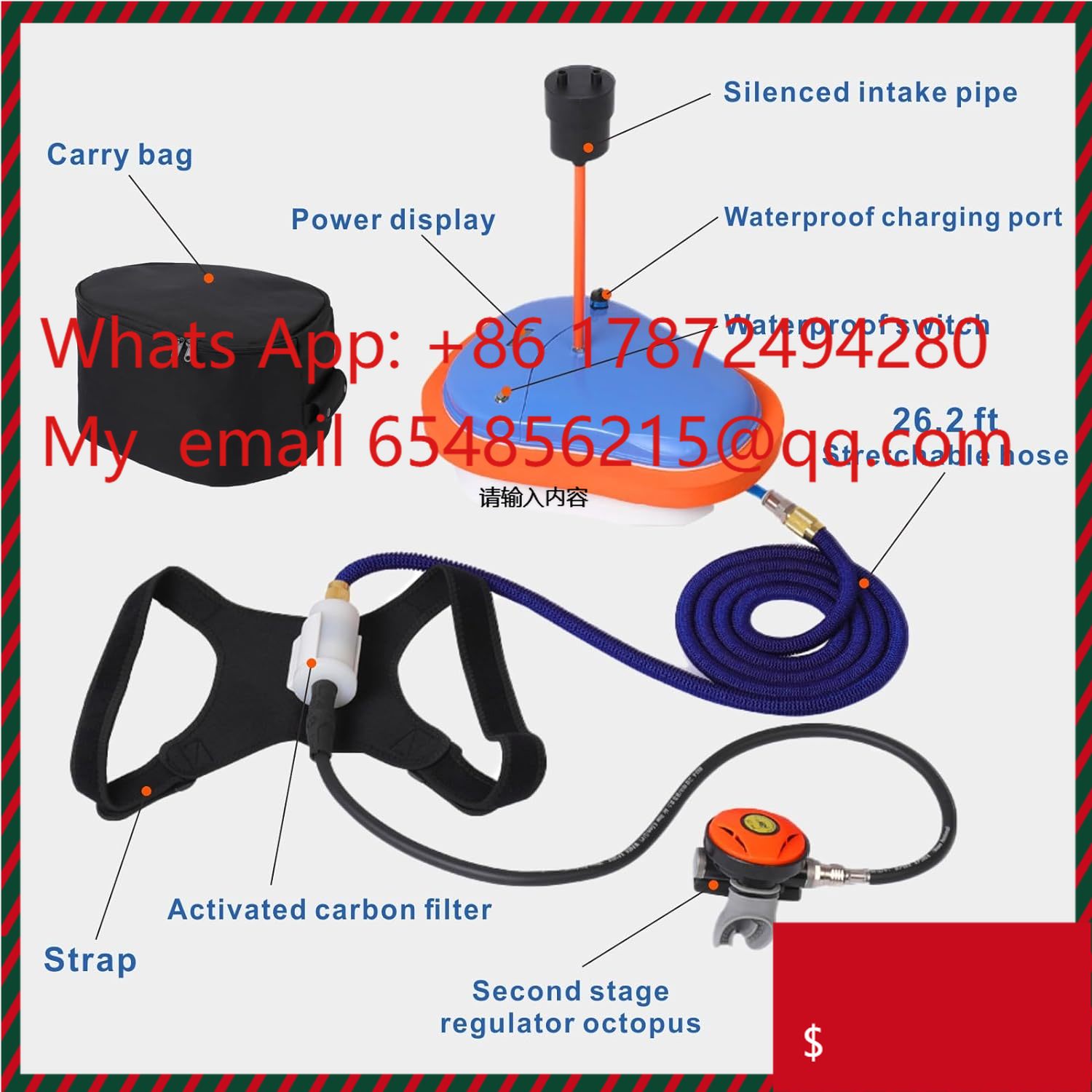 Fishing Equipment For Sale - 卸売特価販売 カスタマイズ可能 ポータブル 180w 7m 水中呼吸器