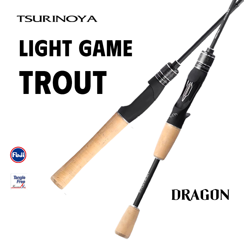 Fishing Equipment Guide - TSURINOYA ライトトラウトロッド DRAGON 70g 1.6/1.68/1.8/1.98m ファーストアクション
