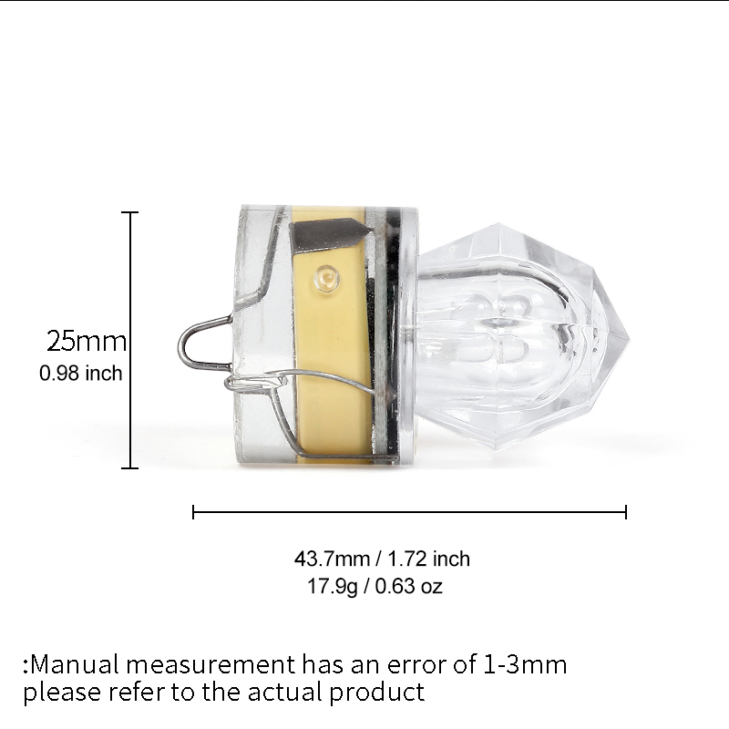 10個/パック LED深海ルアーライト、夜釣り集魚灯、深海水 - Fishing Equipment English のレビューと価格