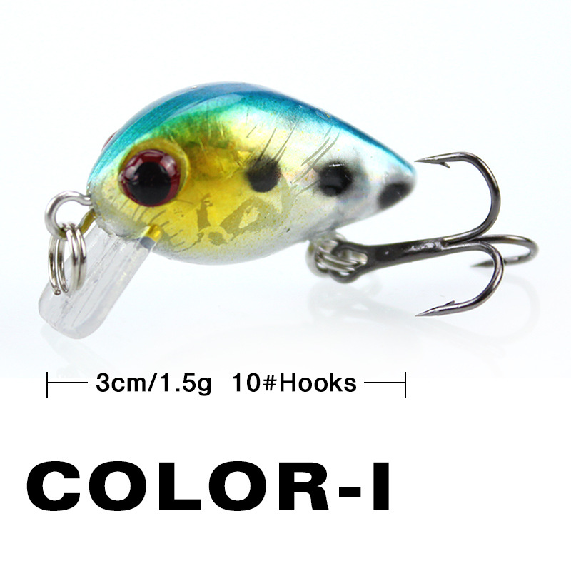 釣りルアー小型ミノーミニウォブル 3 センチメートル 1.5 - Fishing Equipment Lures のレビューと価格
