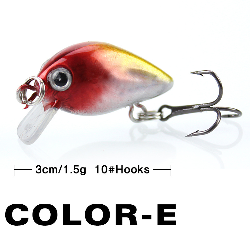 釣りルアー小型ミノーミニウォブル 3 センチメートル 1.5 - Fishing Equipment Lures のレビューと価格