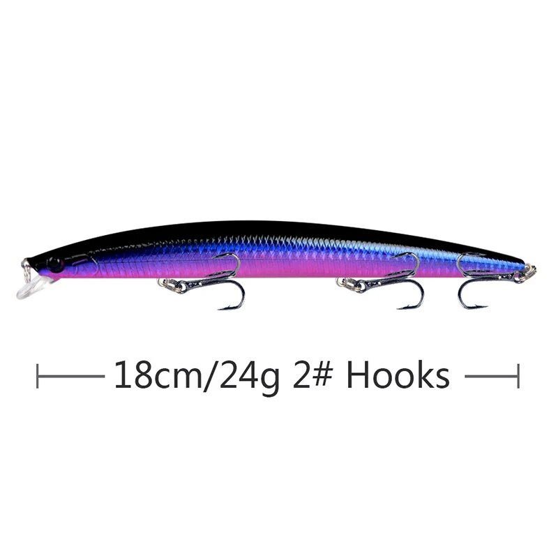 ミノー釣りルアーレーザーハード人工餌 18 センチメートル  - Fishing Equipment Lures のレビューと価格