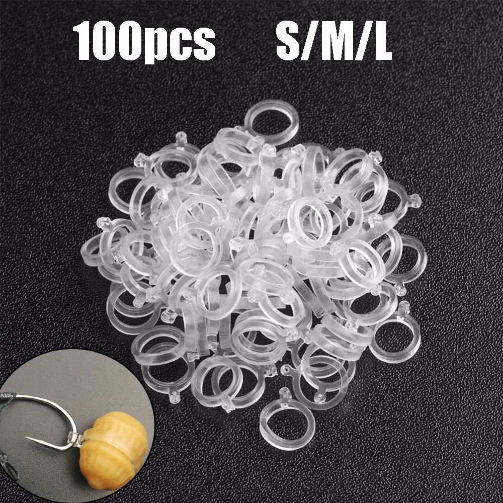 100 個新しいストレッチャー弾性白 PE ペレット餌バンド - Fishing Equipment Guide のレビューと価格