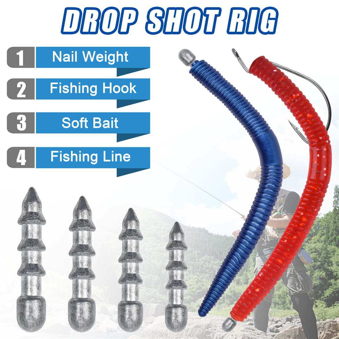 ワームフィッシングシンカー、wacky、Nekoリグツール用 - Fishing Equipment Lures のレビューと価格