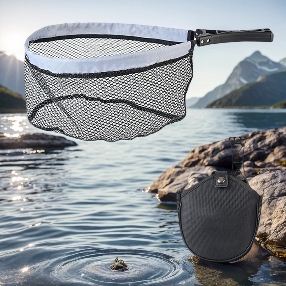 折りたたみ式ランディングネット 滑り止めハンドル付き トラウ - Fishing Equipment For Trout のレビューと価格
