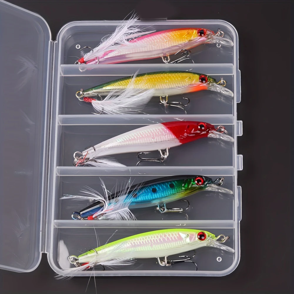 3Dレーザーアイミノールアー,フェザー付きハードベイト,最大 - Fishing Equipment Lures のレビューと価格