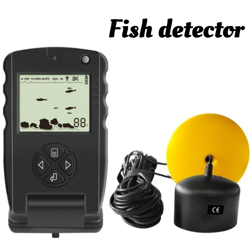 ソナー魚探知機軽量ポータブル魚探知機屋外有線検出釣り具タック - Fishing Equipment English のレビューと価格