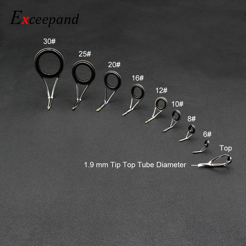Exceepand 9個釣竿ガイドステンレス鋼フレームスピン - Fishing Equipment Guide のレビューと価格